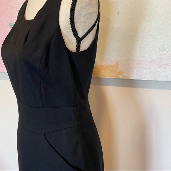 J Crew Dress Emmaleigh Wool Sheath Black sleeveless Pockets Classic size 2. - Picture 9 of 9